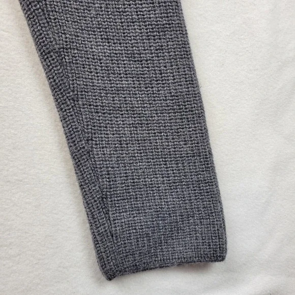 Robert Talbott Mens Grey Merino Wool Double Breasted Cardigan Sweater Italy Med